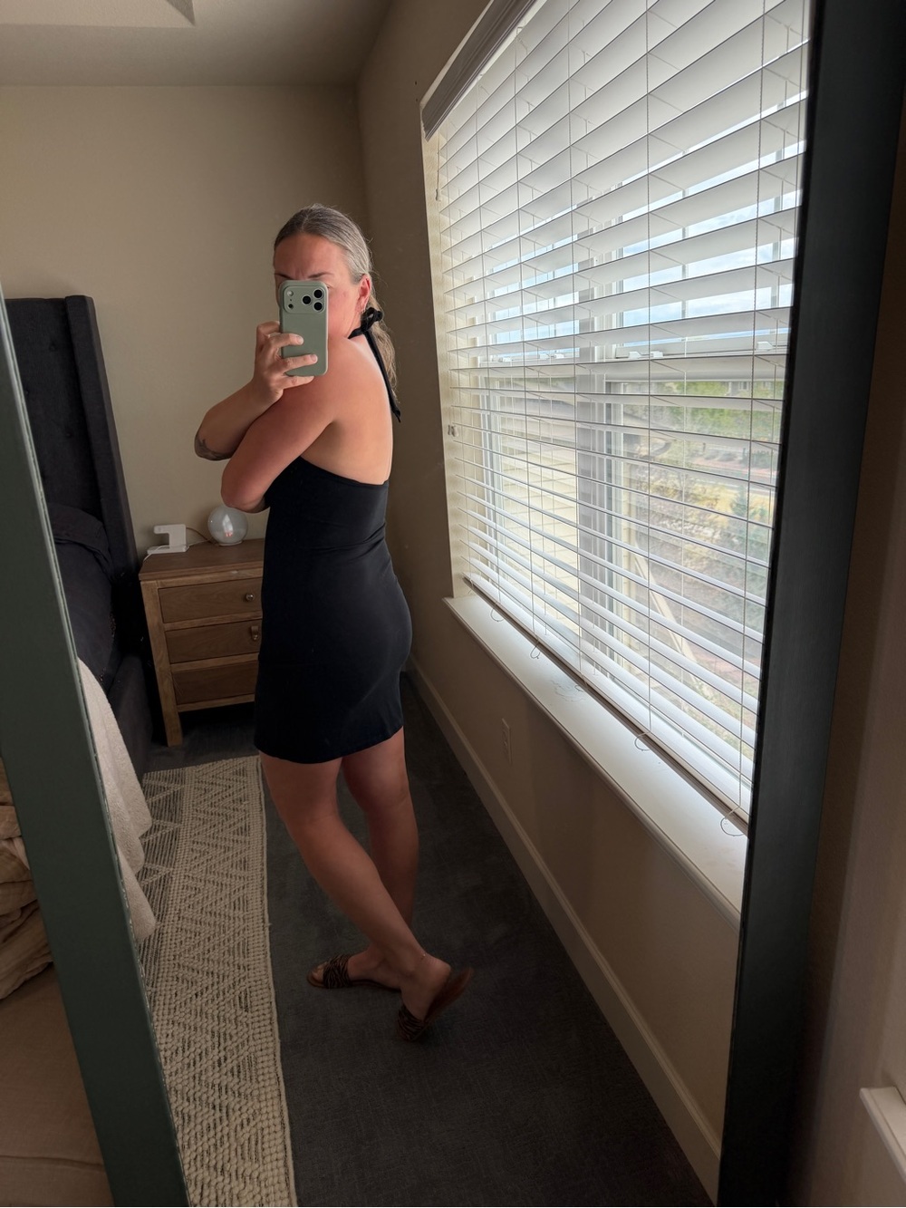 bp Black Halter Bodycon Mini Dress - Picture 2 of 5